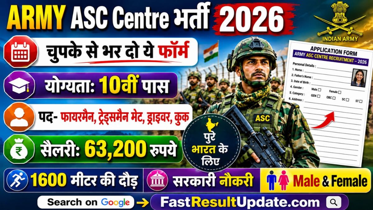 Army ASC Center Bangalore Recruitment 2026: Age Limit, Eligibility, and Selection Process